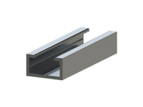 Aluminium montageprofiel voor contactlijstprofielen A, B, C, D