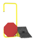 Plaatsingsstang met stopbord